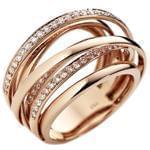 انگشتر الماس زنانه با طلای رزگلد مدل: ring2028