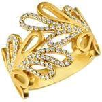 انگشتر الماس زنانه با طلای زرد مدل: ring2032