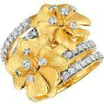 انگشتر الماس زنانه با طلای زرد مدل: ring2033