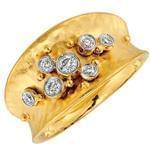 انگشتر الماس زنانه با طلای زرد مدل: ring2034