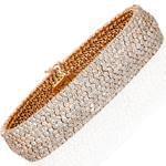 دستبند جواهر الماس تراش برلیان چند رج مدل: bdf1189