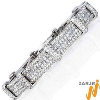 دستبند جواهر الماس تراش پرنس و برلیان مدل: bdf1194