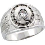 انگشتر طلا و جواهر با نگین الماس تراش برلیان طرح رجال: مدل rgm1335