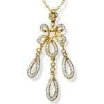 آویز الماس تراش برلیان با طلای زرد مدل: pdb20037