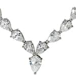 ddگردنبند الماس با طلای سفید مدل: necklace2012