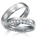 حلقه ست عروسی جواهر با نگین الماس تراش برلیان مدل: srd1241