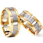 حلقه ست عروسی جواهر با نگین الماس تراش برلیان مدل: srd1244