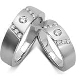 حلقه ست عروسی جواهر با نگین الماس تراش برلیان مدل: srd1249