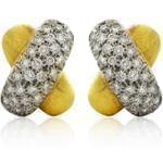 گوشواره الماس تراش برلیان با طلای زرد مدل: ebf2026