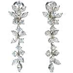 گوشواره الماس تراش برلیان و مارکیز مدل: ebf2031