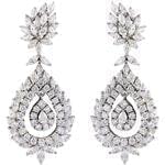 گوشواره الماس تراش برلیان، مارکیز و اشک مدل: ebf2035