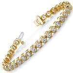 دستبند الماس با طلای زرد مدل: brc2013