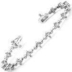 دستبند الماس با طلای سفید مدل: brc2014