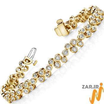 دستبند الماس با طلای زرد مدل: brc2015