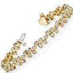 دستبند الماس با طلای زرد مدل: brc2015