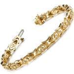 دستبند الماس با طلای زرد مدل: brc2017