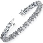 دستبند الماس با طلای سفید مدل: brc2018