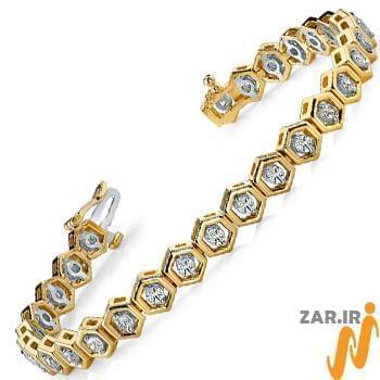 دستبند الماس با طلای زرد مدل: brc2019