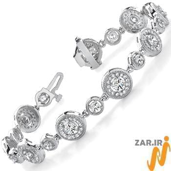 دستبند الماس با طلای سفید مدل: brc2022