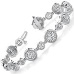 ddدستبند الماس با طلای سفید مدل: brc2022