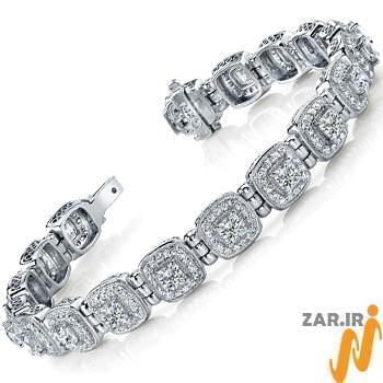دستبند الماس با طلای سفید مدل: bracelet2024