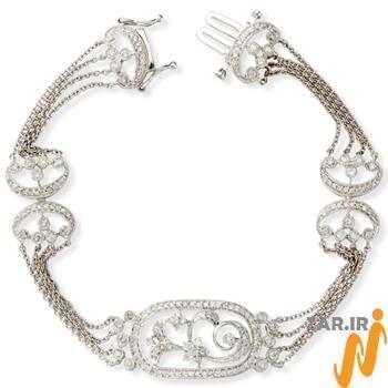دستبند الماس با طلای سفید مدل: brc2025