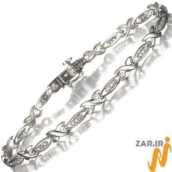 دستبند الماس با طلای سفید مدل: brc2026