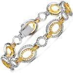دستبند الماس با طلای زرد و سفید مدل: brc2031