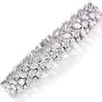 ddدستبند الماس تراش برلیان و مارکیز با طلای سفید مدل: bracelet2033