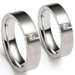 حلقه ست عروسی جواهر با نگین الماس تراش پرنس مدل: srd1254