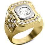 انگشتر مردانه جواهر با نگین الماس تراش برلیان: مدل rgm1356