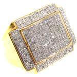 انگشتر مردانه الماس تراش برلیان طرح رجال با طلای زرد: مدل rgm1385