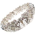 دستبند مردانه جواهر با نگین الماس تراش برلیان و پرنس و باگت مدل: bdm1061