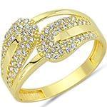 انگشتر زنانه الماس تراش برلیان با طلای زرد مدل: ring2063