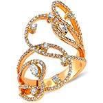 انگشتر زنانه الماس تراش برلیان با طلای رزگلد مدل: ring2064