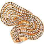 انگشتر زنانه الماس تراش برلیان با طلای رزگلد مدل: ring2081