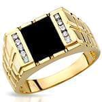 انگشتر مردانه جواهر با نگین الماس تراش برلیان و انیکس: مدل rgm1432