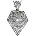 آویز مردانه جواهر با نگین الماس تراش برلیان : مدل npdm1008