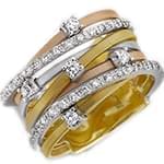 انگشتر زنانه جواهر با نگین الماس تراش برلیان مدل: ring2088