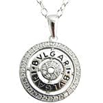 پلاک مردانه طلای بولگاری با نگین الماس تراش برلیان: مدل npdm1030