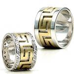 حلقه ست ازدواج طلا با نگین الماس تراش برلیان طرح ورساچی مدل: srd1335