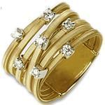 انگشتر زنانه جواهر با نگین الماس تراش برلیان و طلای زرد مدل: ring2086