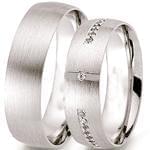 ست حلقه عروسی جواهر با نگین الماس تراش برلیان مدل: srd1282