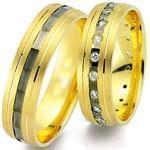 ست حلقه عروسی جواهر با نگین الماس تراش برلیان مدل: srd1283