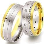 ست حلقه عروسی جواهر با نگین الماس تراش برلیان مدل: srd1284