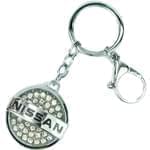 جاسوئیچی طلا و جواهر با نگین الماس تراش برلیان طرح نیسان (Nissan): مدل kgd1001