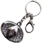 جاسوئیچی طلا و جواهر با نگین الماس تراش برلیان طرح رنو (Renault): مدل kgd1003