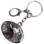 جاسوئیچی طلا و جواهر با نگین الماس تراش برلیان طرح پژو (Peugeot): مدل kgd1004