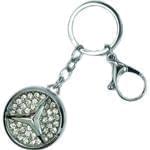 جاسوئیچی طلا و جواهر با نگین الماس تراش برلیان طرح بنز (Mercedes Benz): مدل kgd1012