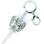 جاکلیدی طلا و جواهر با نگین الماس تراش برلیان طرح هیوندای (Hyundai): مدل kgd1014